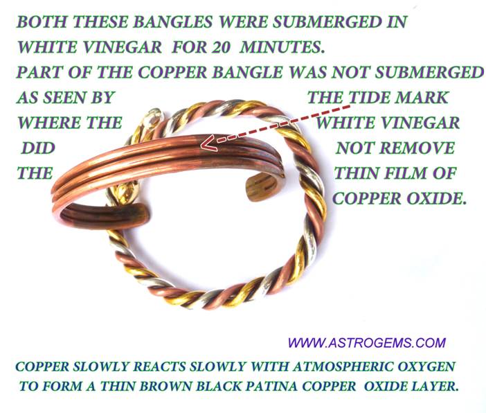 copper bangle cleaning